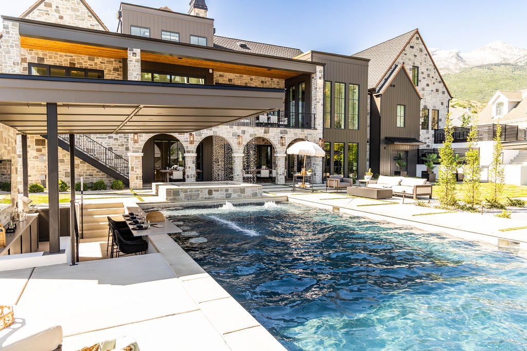 Alpine Oasis Backyard