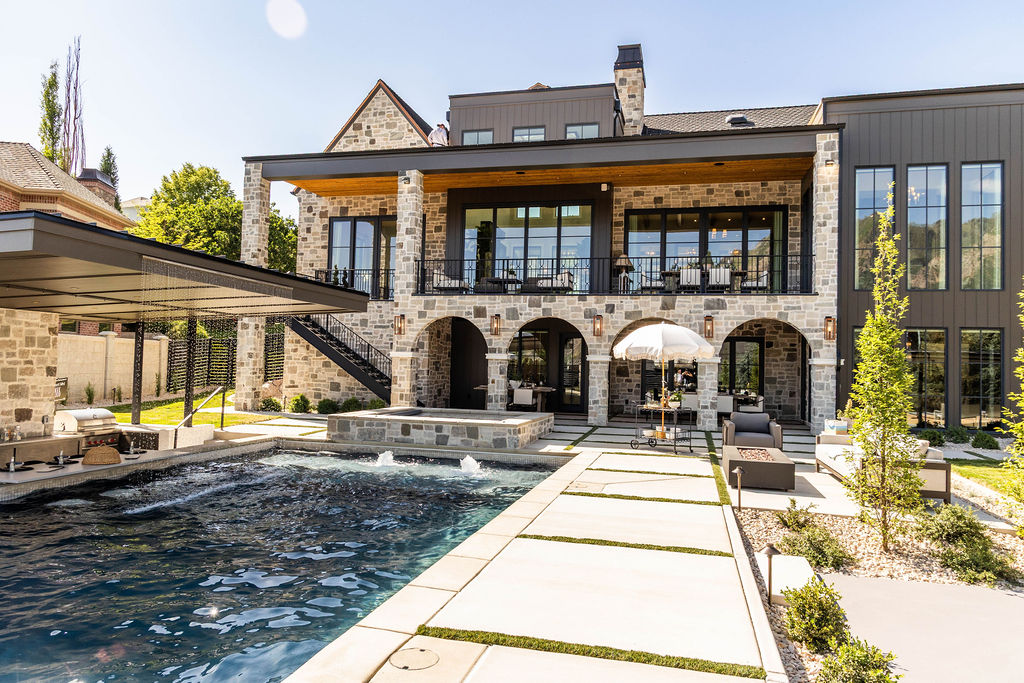 Alpine Oasis Backyard