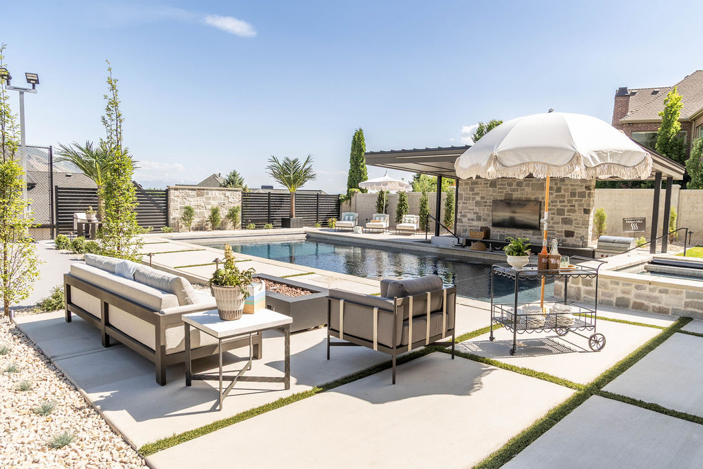 Alpine Oasis Backyard